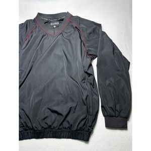 See Descr. FootJoy Pullover Mens Large Black Golf Windbreaker Long Sleeve